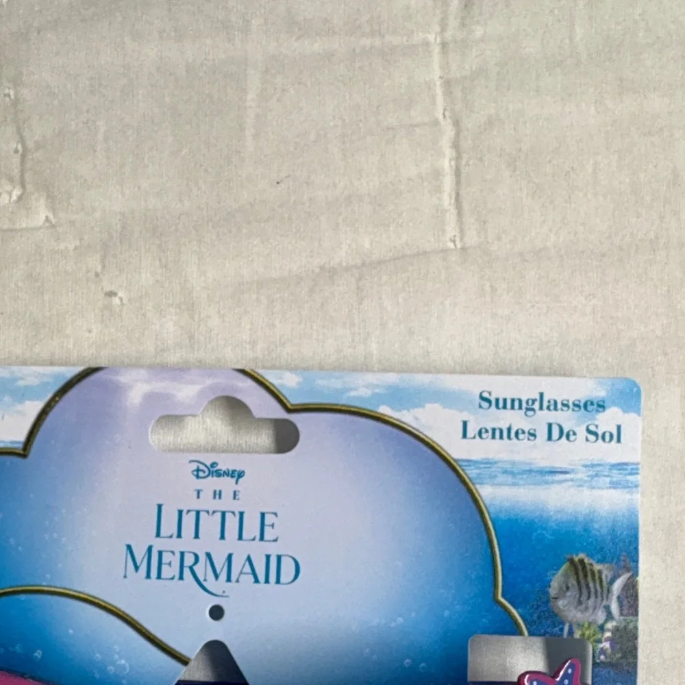Disney The Little Mermaid Sunglasses Purple Blue Ombre Glitter UV‎ Protection